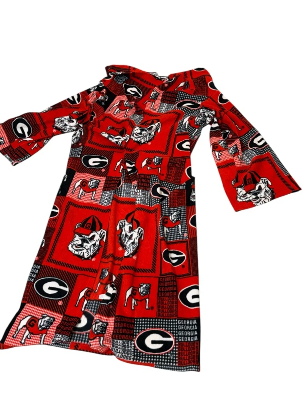 University of Georgia UGA DAWGS Bulldogs Red Team Logo Snuggie Wearable Blanket